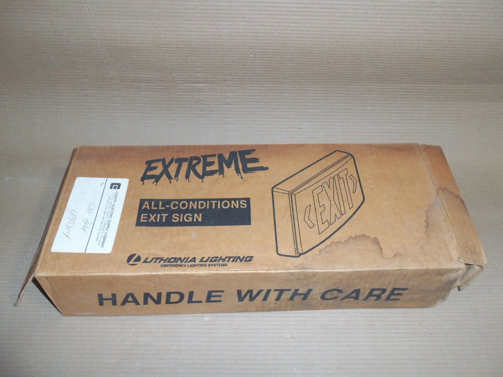 NEW Lithonia LVS2R Extreme All-Conditions LED Exit Sign Red