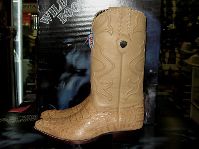 Pre-owned Wild West Boots Wild West Oryx Genuine Crocodile Hornback Western Cowboy Boot J-toe Ee+ 2990211 In Oryx Tan