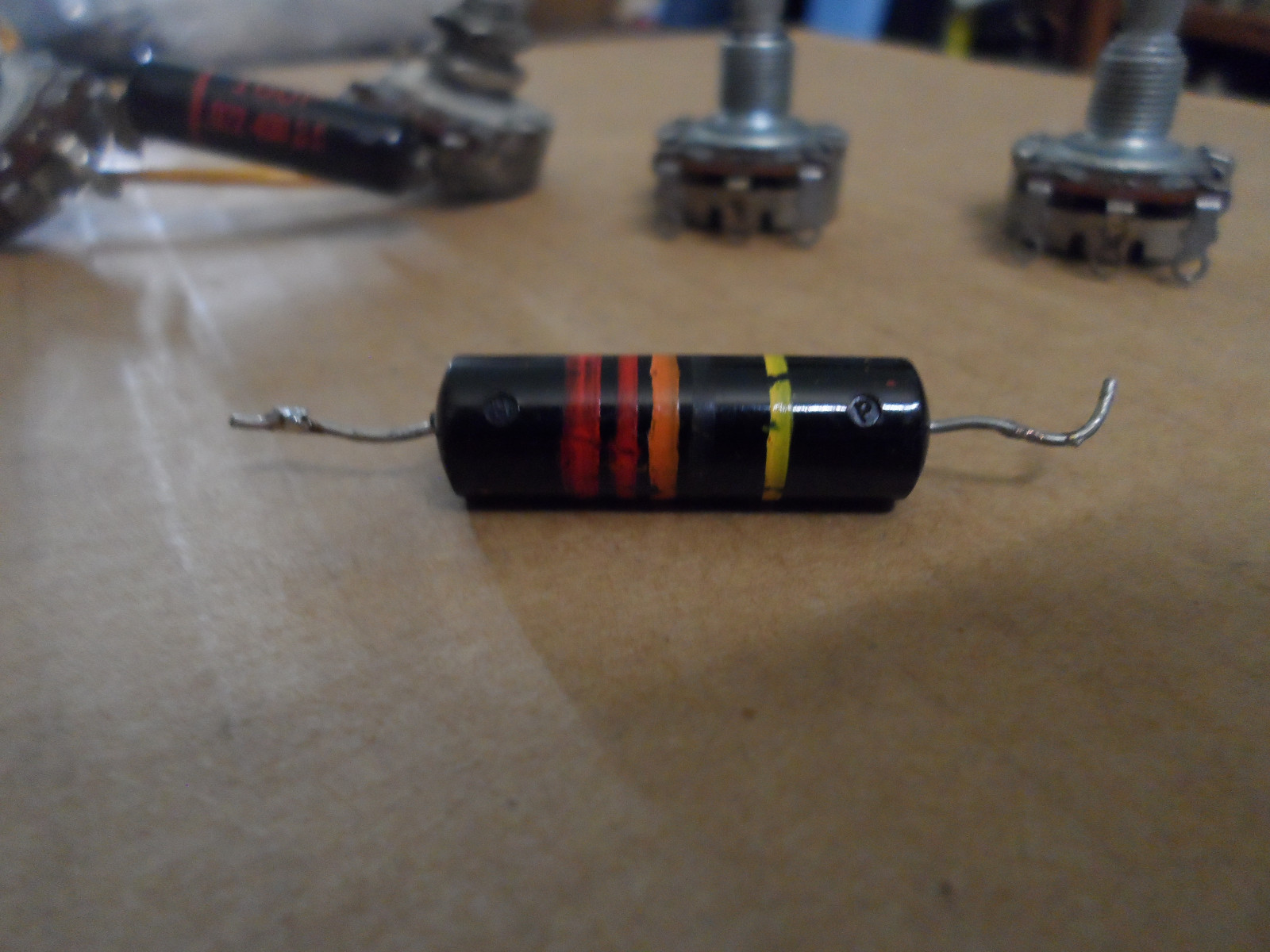 Vintage 1960 Gibson Les Paul Pots Potentimeters & Caps Originals