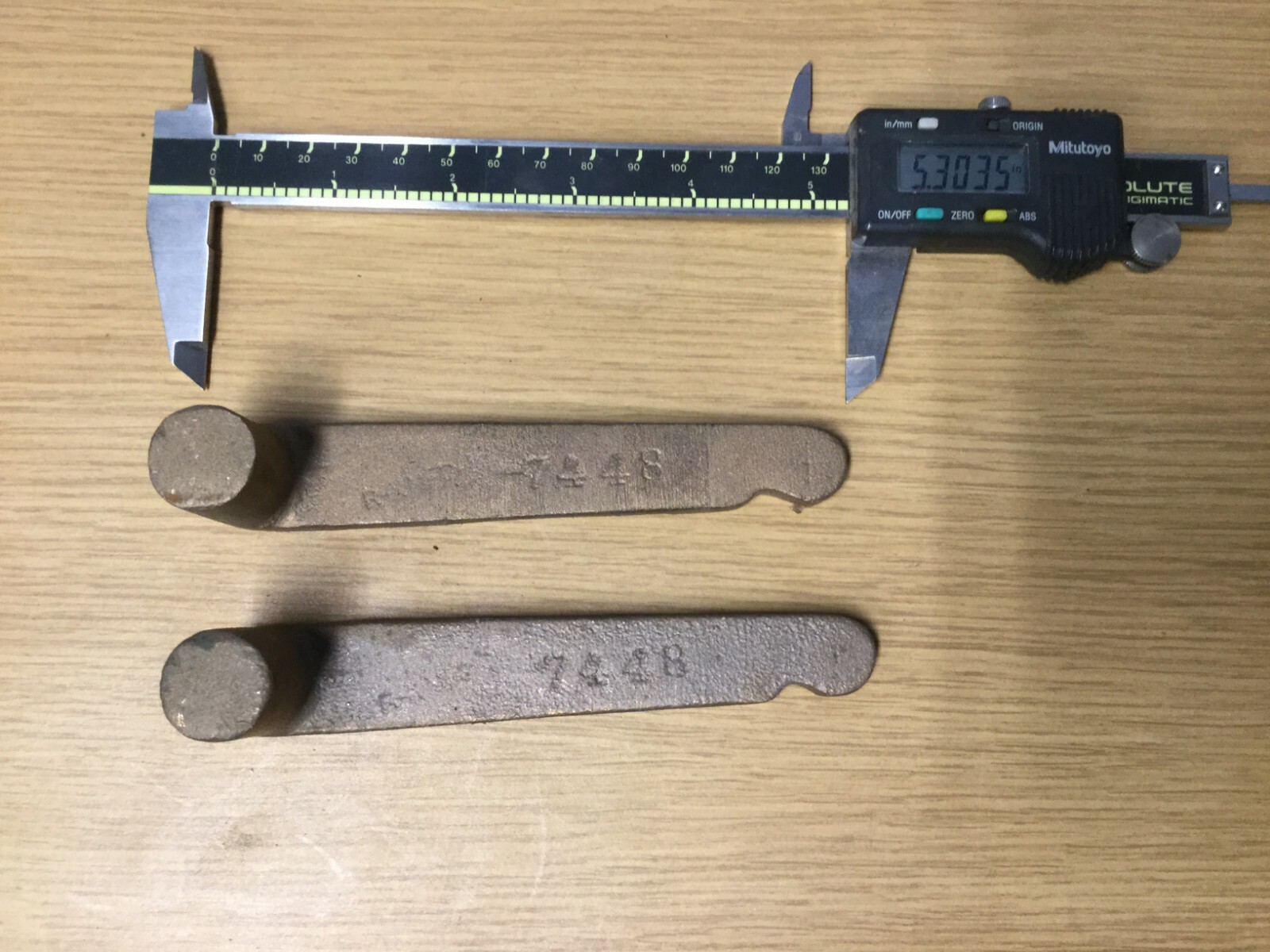 (2) Unmachined Bronze castings- Lever arms