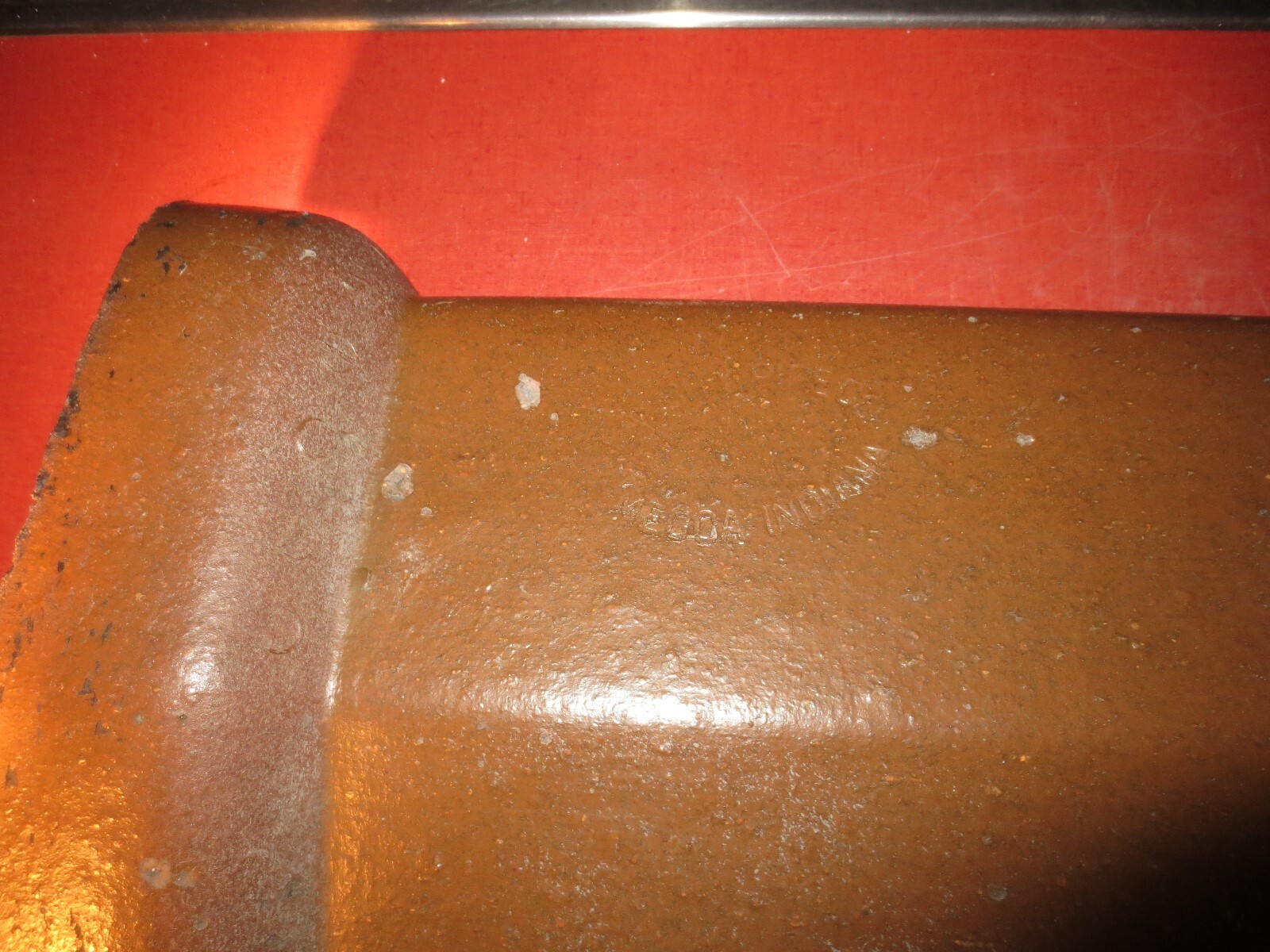 Vtg Clay City Pipe Co Tile Mecca Indiana Cap Coping Roof Ridge Brick Wall Cap