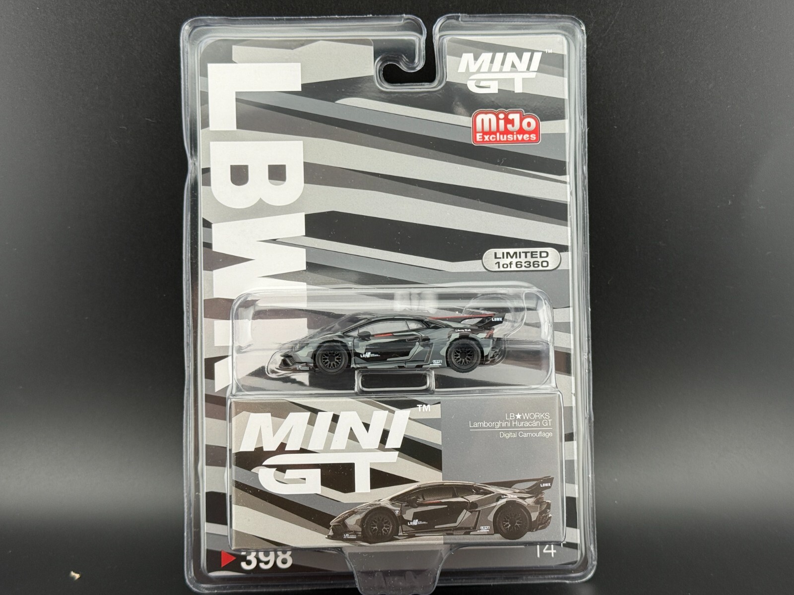 Mini GT LB WORKS Lamborghini Huracan GT Digital Camouflage