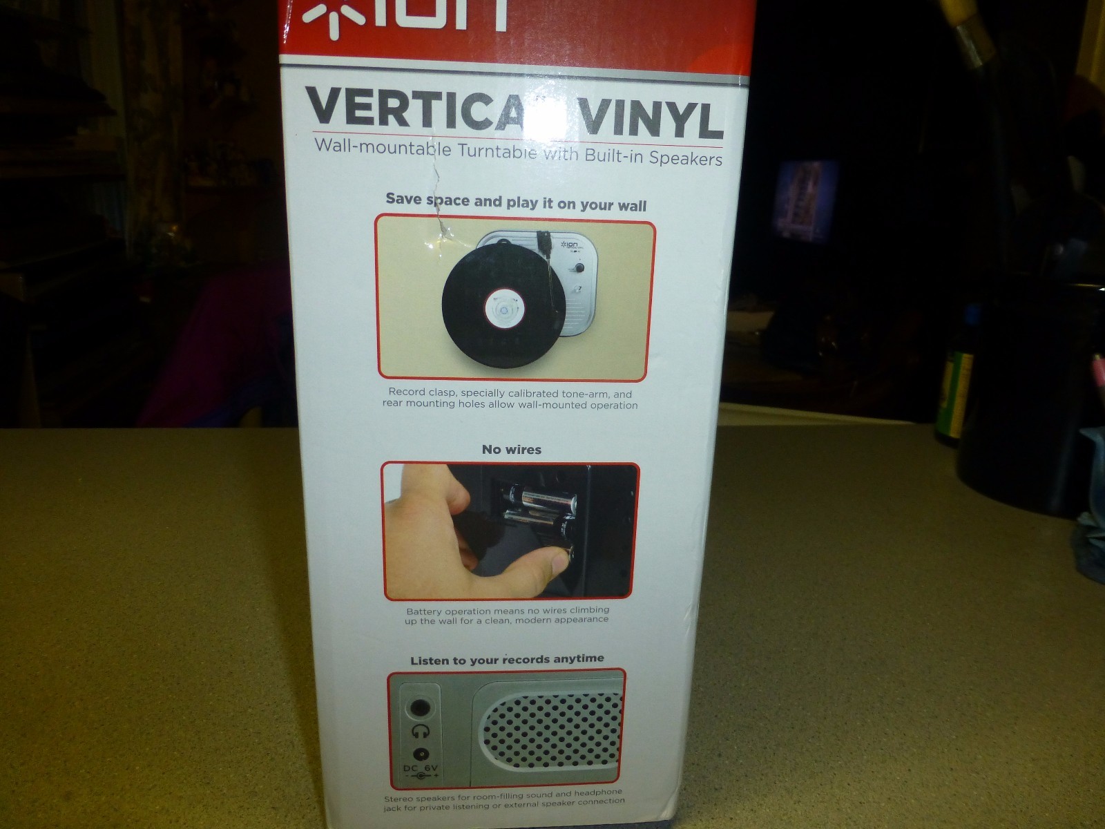 Ion Vertical Vinyl Player, NIB