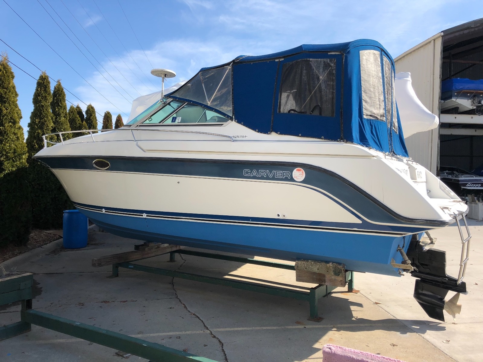 REPO - SALE! 25' Carver 25 Allegra-1989- 454/Bravo 1 Freshwater Boat NO RESERVE!