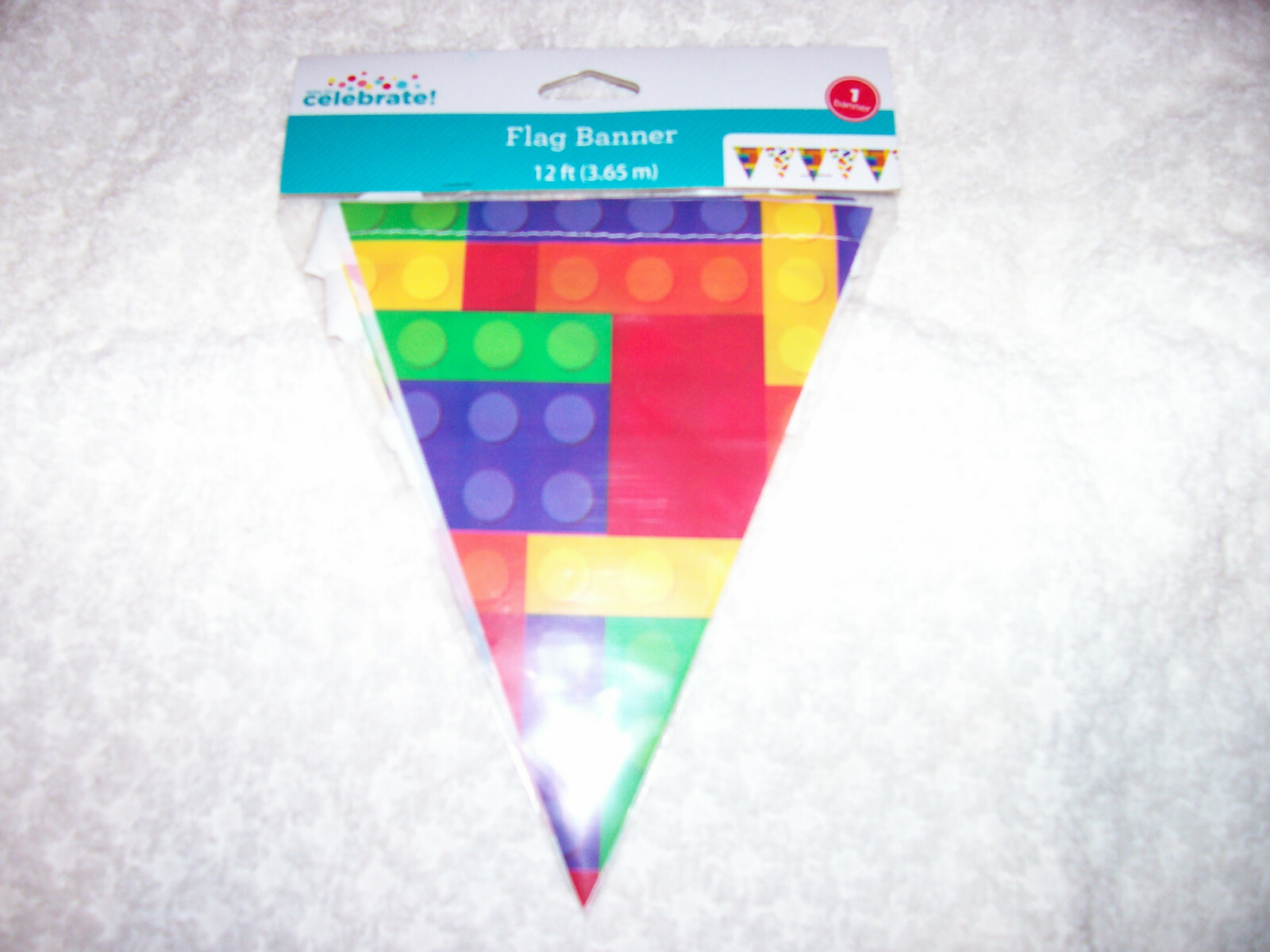 Lego party Flag Banner