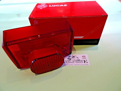 GENUINE LUCAS 917 REAR LAMP LENS  TRIUMPH T140 T150 T160 'NEW' 99-1252