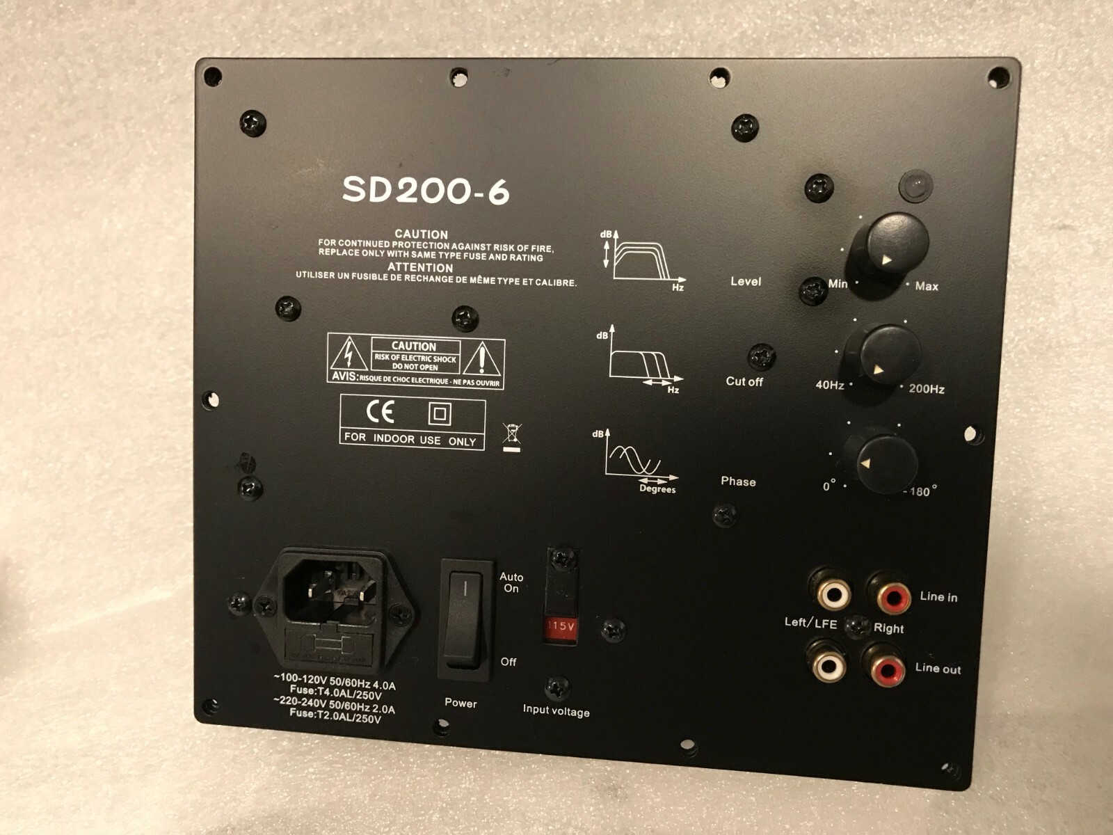 YUNG SD200-6 REPLACEMENT PLATE AMPLIFIER - BRAND NEW #2 - FREE SHIPPING