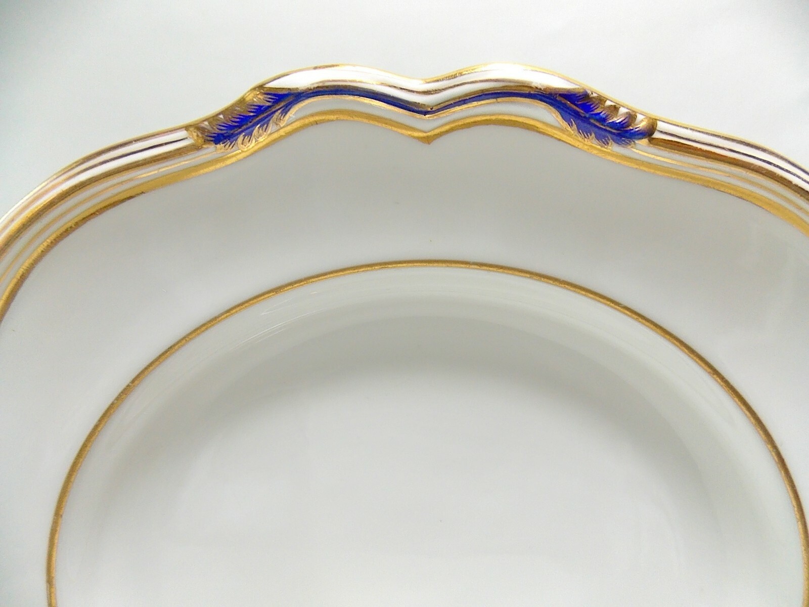 SIX (6) SPODE STAFFORD BLUE LEAF 10 1/2