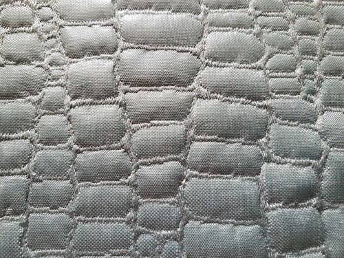 (2) OSBORNE & LITTLE Fabric Remnants - MABULA 02 - Faux Crocodile - FRANCE  $324