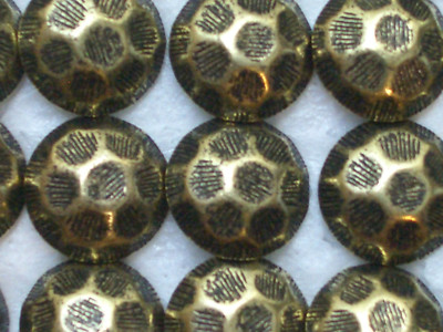 100 Hammered Head Antique Brass Finish Decorative Upholstery Tacks / Nails