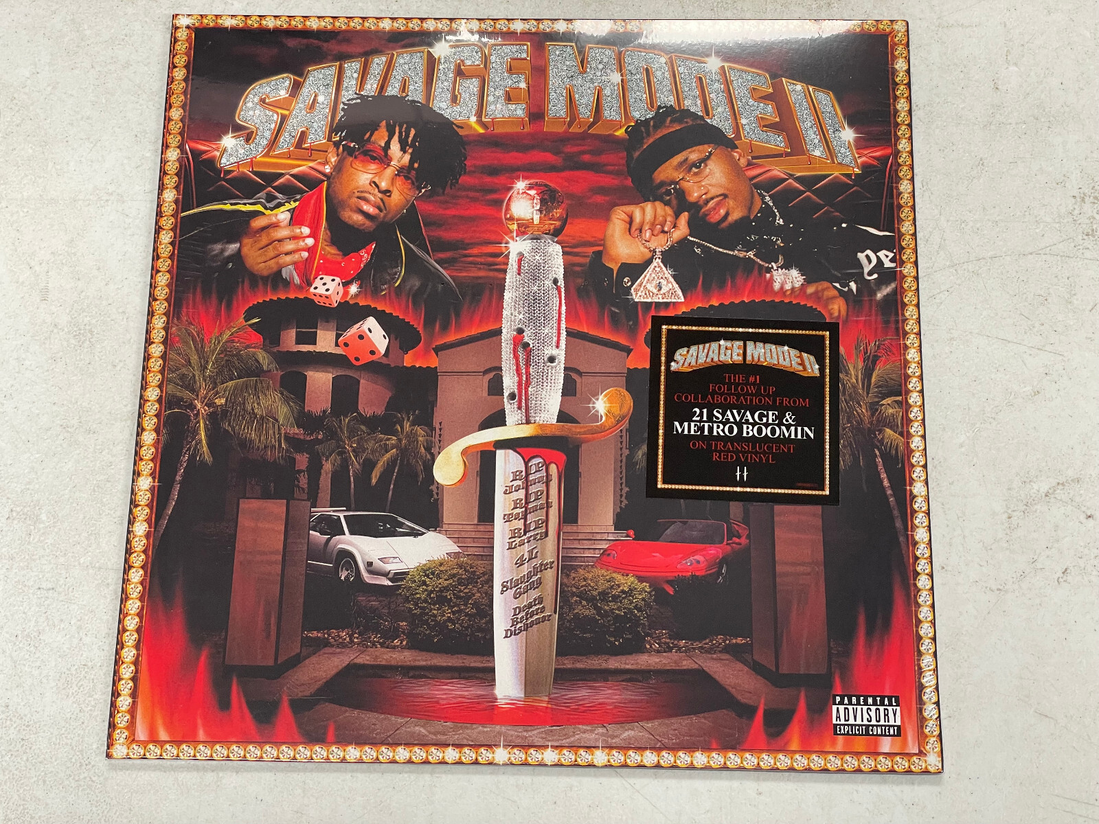 21 SAVAGE & METRO BOOMIN SAVAGE MODE II LP LIMITED EDITION RED