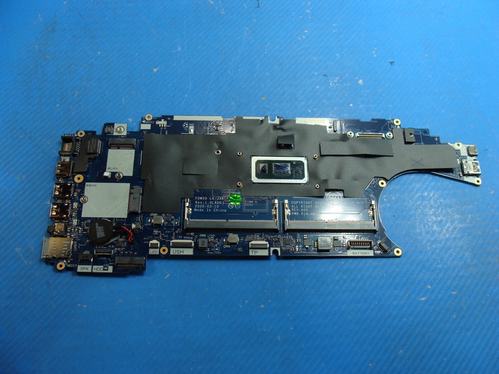 Dell Latitude 15.6" 5510 OEM Intel i7-10610U 1.8GHz Motherboard LA-J381P JD0KX