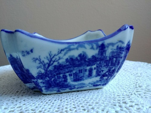 Vintage/Antique Victoria Ware Flow Blue Bowl heavy