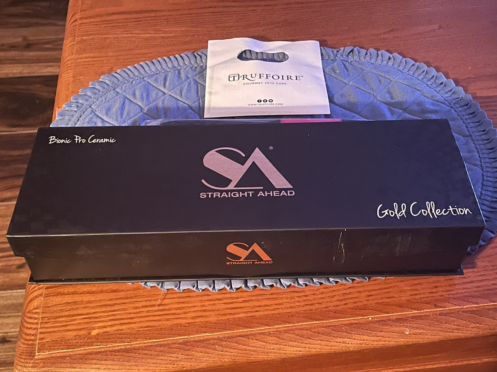 Straight Ahead Bionic Pro Ceramic Gold Collection Black Flat Iron NEW With  Extra: купить с доставкой из США, цена 19 303 руб - (324759575396)