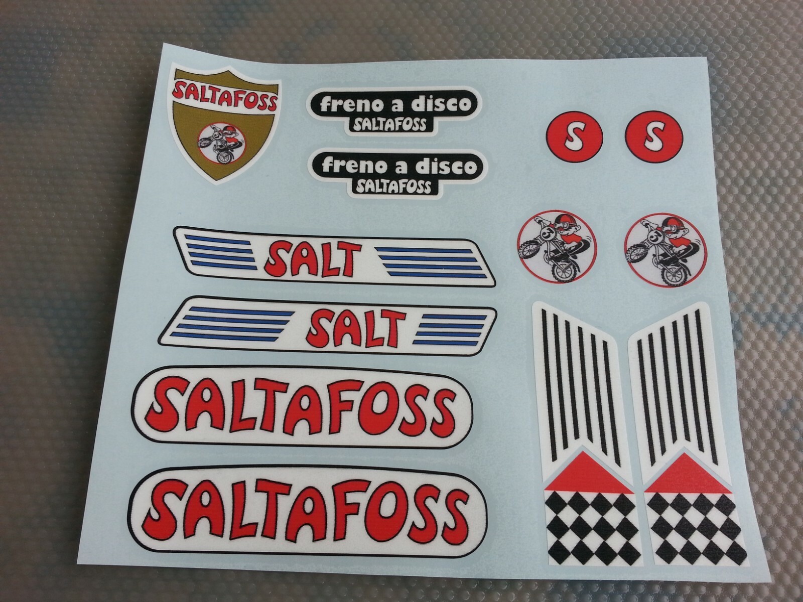 Kit adesivi compatibili Saltafoss old decal | eBay