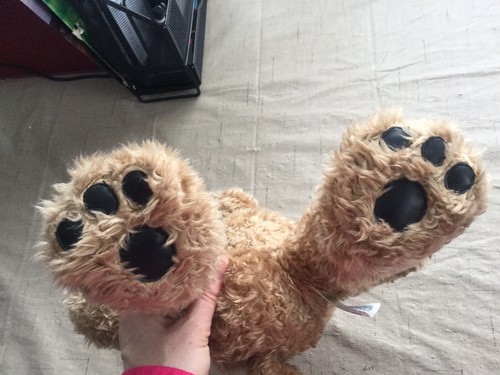 Build A Bear Curly Haired Brown Bear.  Super Cute!