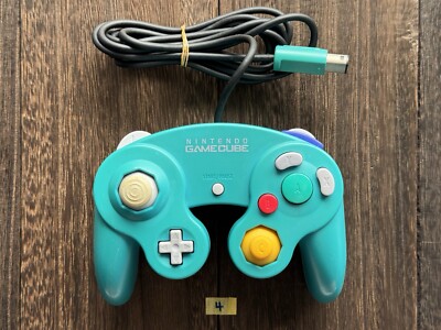 Nintendo GameCube Official OEM Emerald Green Controller Gamepad DOL-003 Tested 4