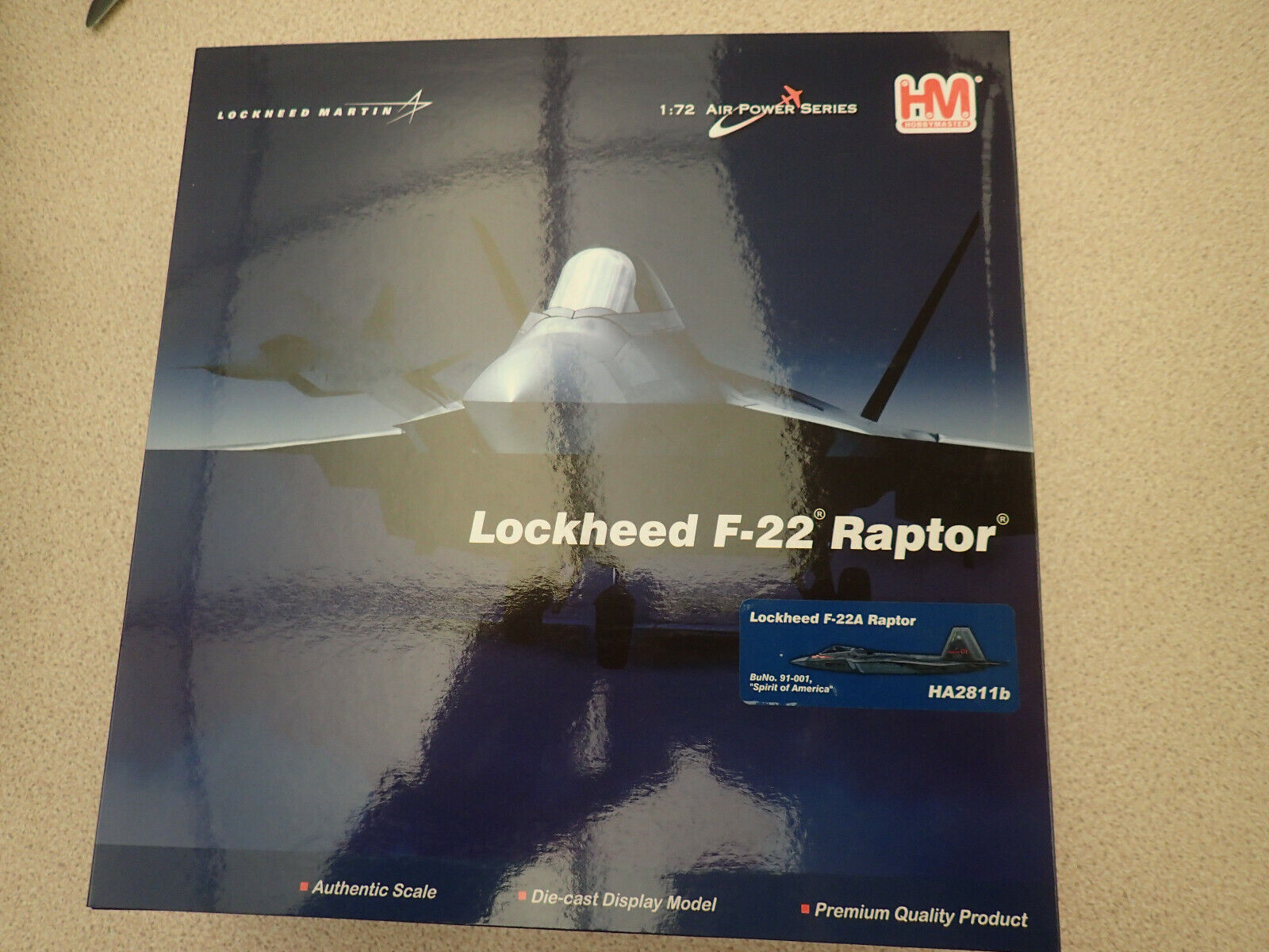 Hobbymaster HA2811b 1:72 F-22A Raptor Hobbymaster HA2811b 1:72 F-22A Raptor