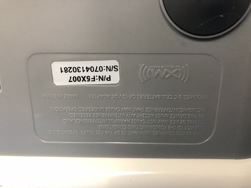 F5X007 Boombox ONLY For XM Satellite Radio Receiver (1V)