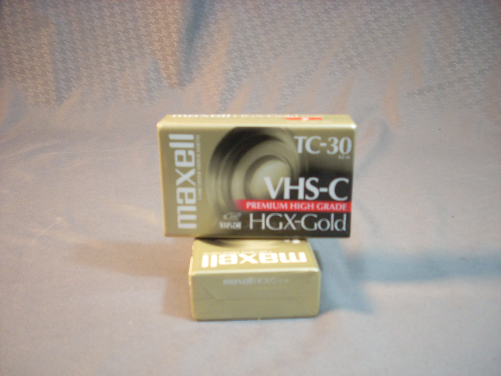 Lot Of 2 Maxell TC-30 VHS-C Premium High Grade HGX-Gold Sealed New