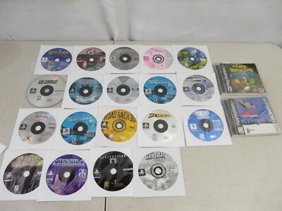 Large Assorted Sony PlayStation 1 Game Lot Disc Only