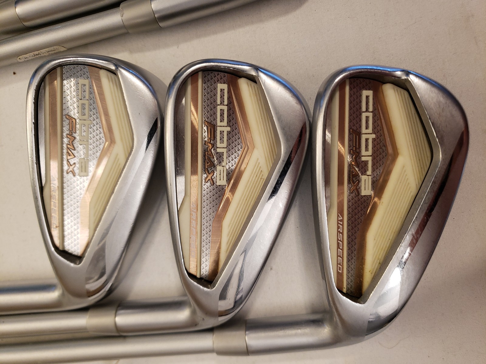 Used Cobra F-Max Airspeed Iron Set (6-PW, SW) 6 Irons - Graphite 45 Ladies - RH