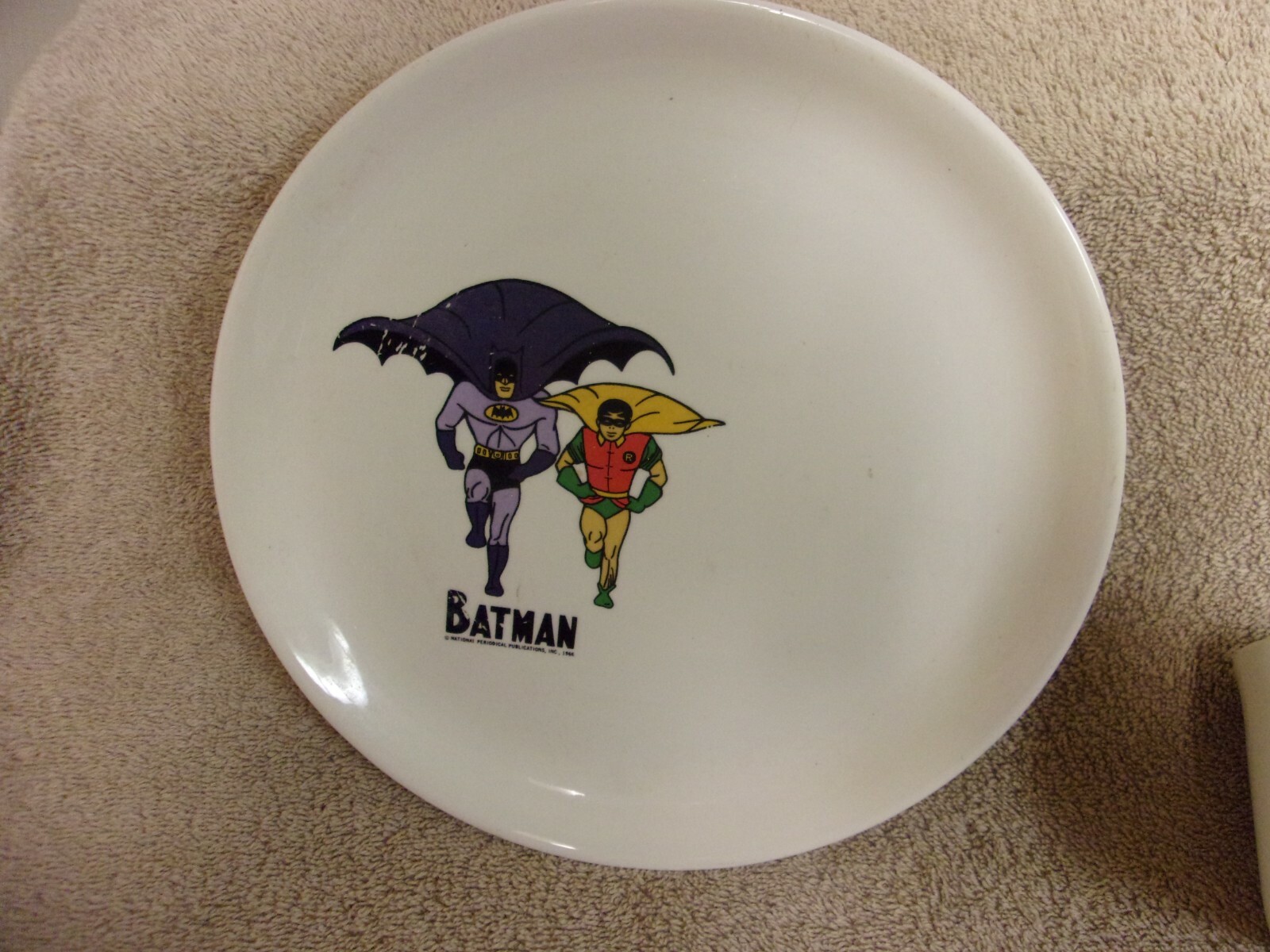 RARE 1966 BATMAN & ROBIN PLATE/MUG