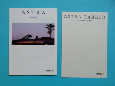 Prospekt / Katalog / Brochure - Opel Astra F - Cabrio / Cabriolet - 08/93
