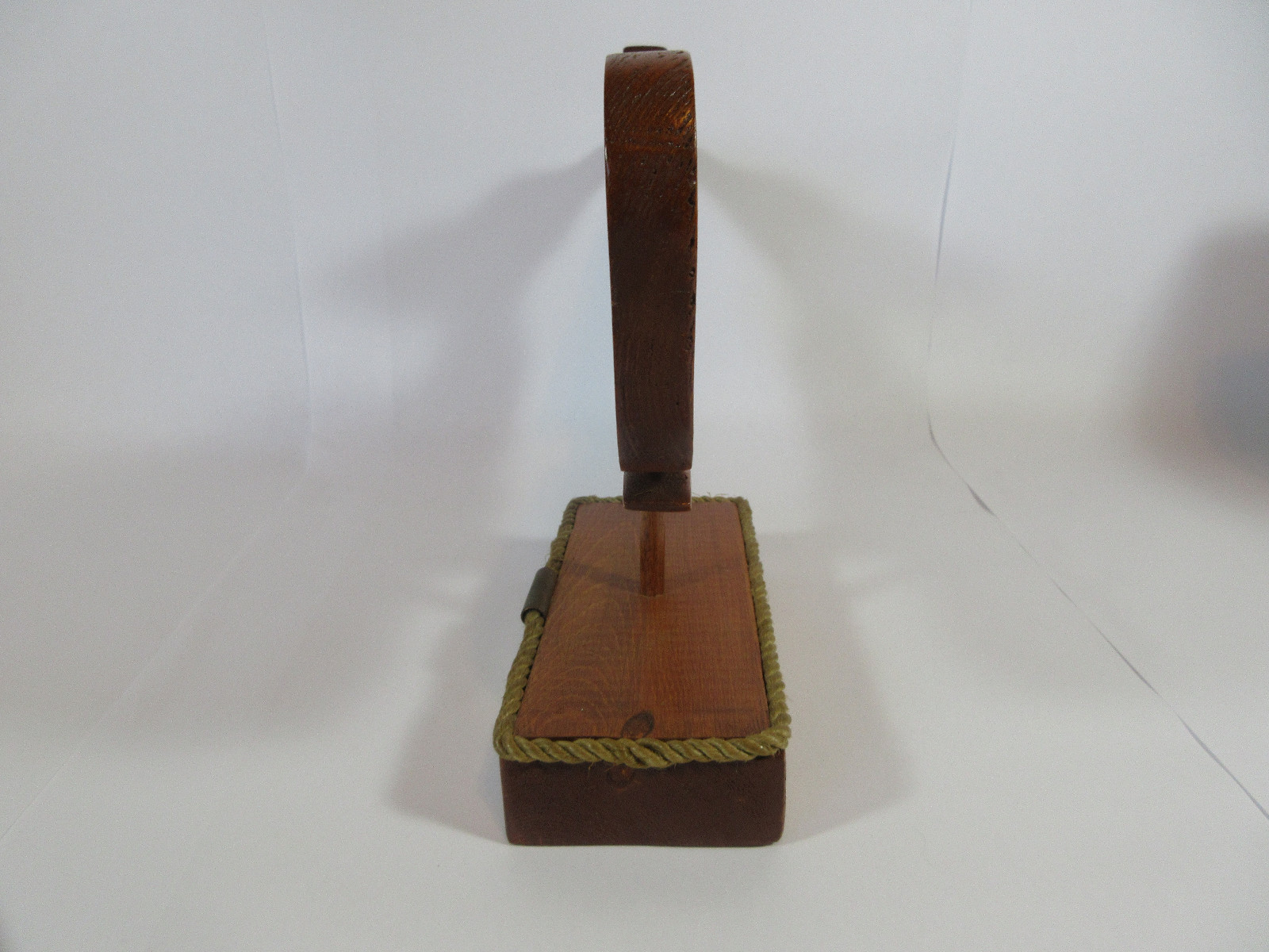 VINTAGE SPERM WHALE WOOD DECORATIVE FIGURE WITH STAND NAUTICAL OCEAN DECOR