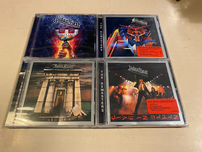 Judas Priest CD LOT (4) Sin After Sin/Unleashed East/Defenders Earth/Single Cuts