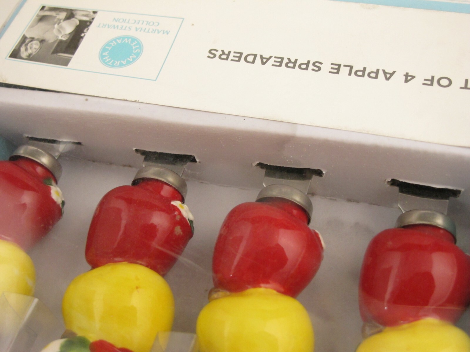 Martha Stewart Spreaders Cheese Butter Stainless Knife Apples