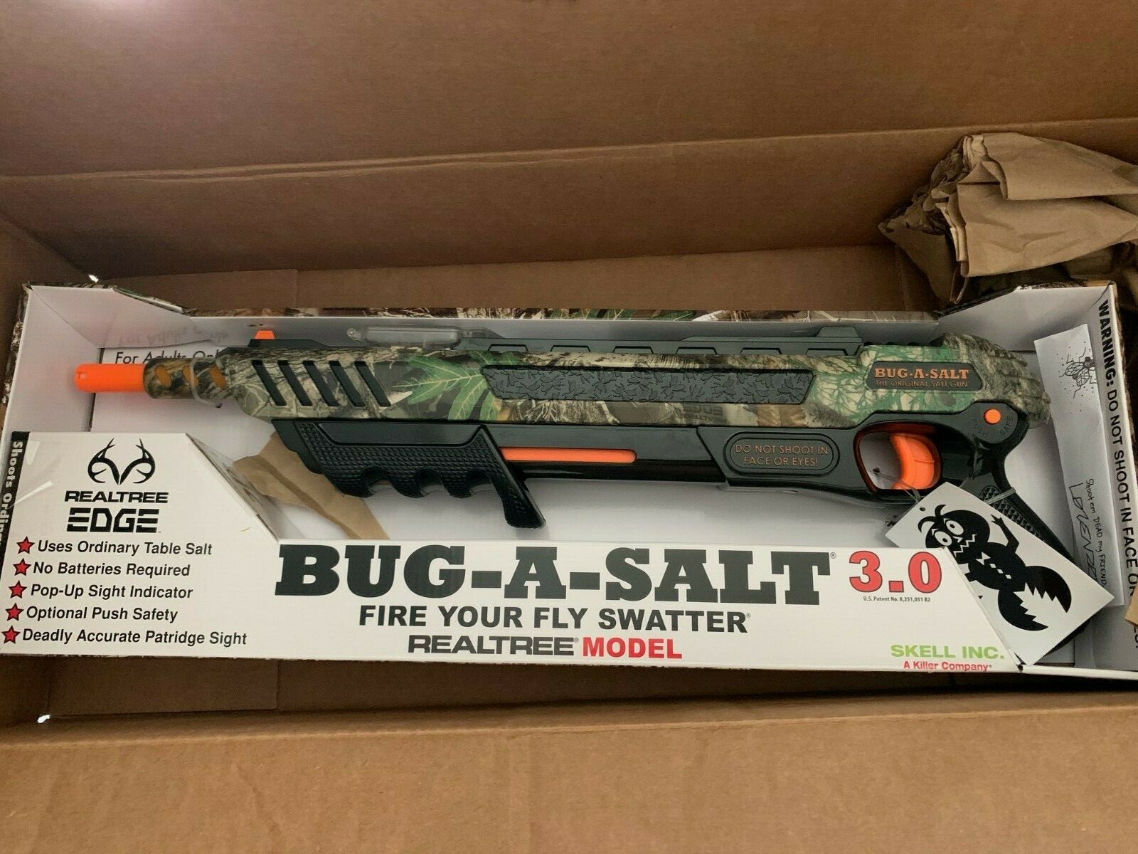 NEW BUGASALT Black Fly 3.0 Pump Salt Shotgun REALTREE CAMO FREE