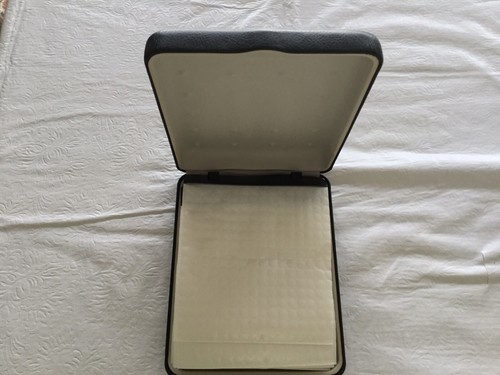 Bose Clamshell CD DVD Storage Case - Faux Black Leather - 7 x 5.5 x 2.5