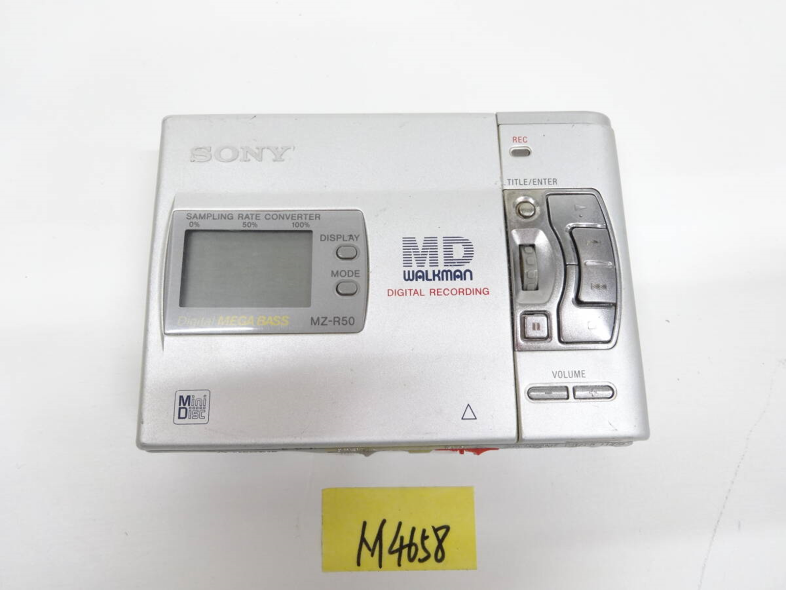 SONY WALKMAN MDプレイヤー MZ-R50 SONY Minidisc MD Walkman Player Recorder MZ-R50 JUNK Silver
