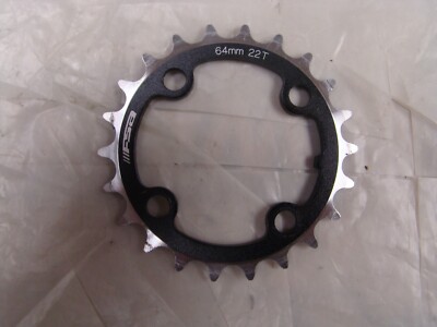 FSA Alloy Inner Chainring 22 Tooth 4-bolt 64BCD Black Used