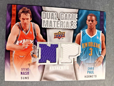 2009-10 Upper Deck Steve Nash Chris Paul Dual Game Materials Game-Used DG-NP