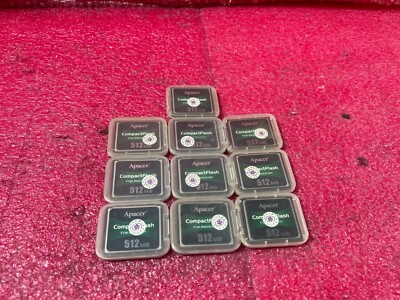 LOT 10 Apacer 512MB CompactFlash 81.2B010.7830B