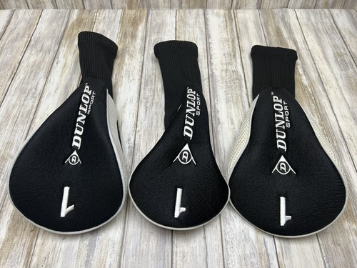 Dunlop Sport Head Cover #1 Driver Black white Sock (3 Available)