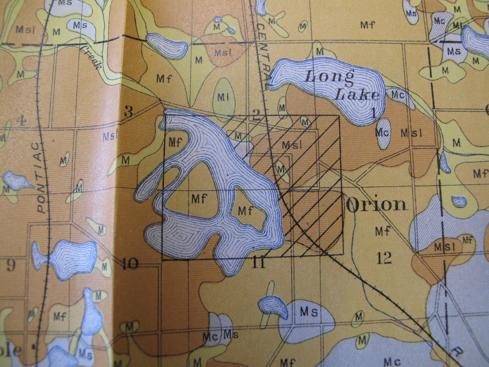 Folded Color Soil Survey Map Oxford Sheet Michigan Orion Clarkson Leonard 1905