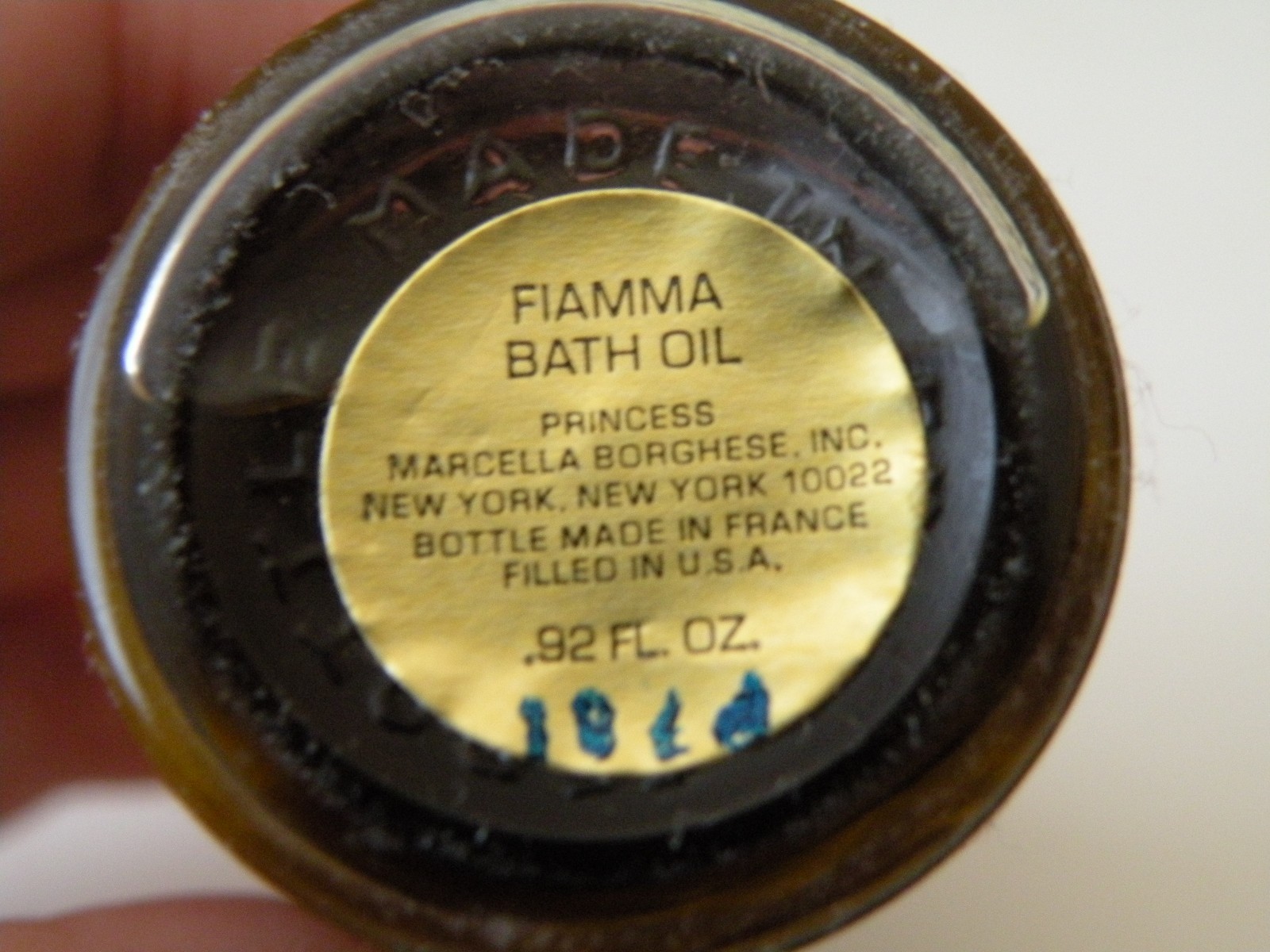 Vintage FIAMMA Perfumed bath oil Princess Marcella Borghese