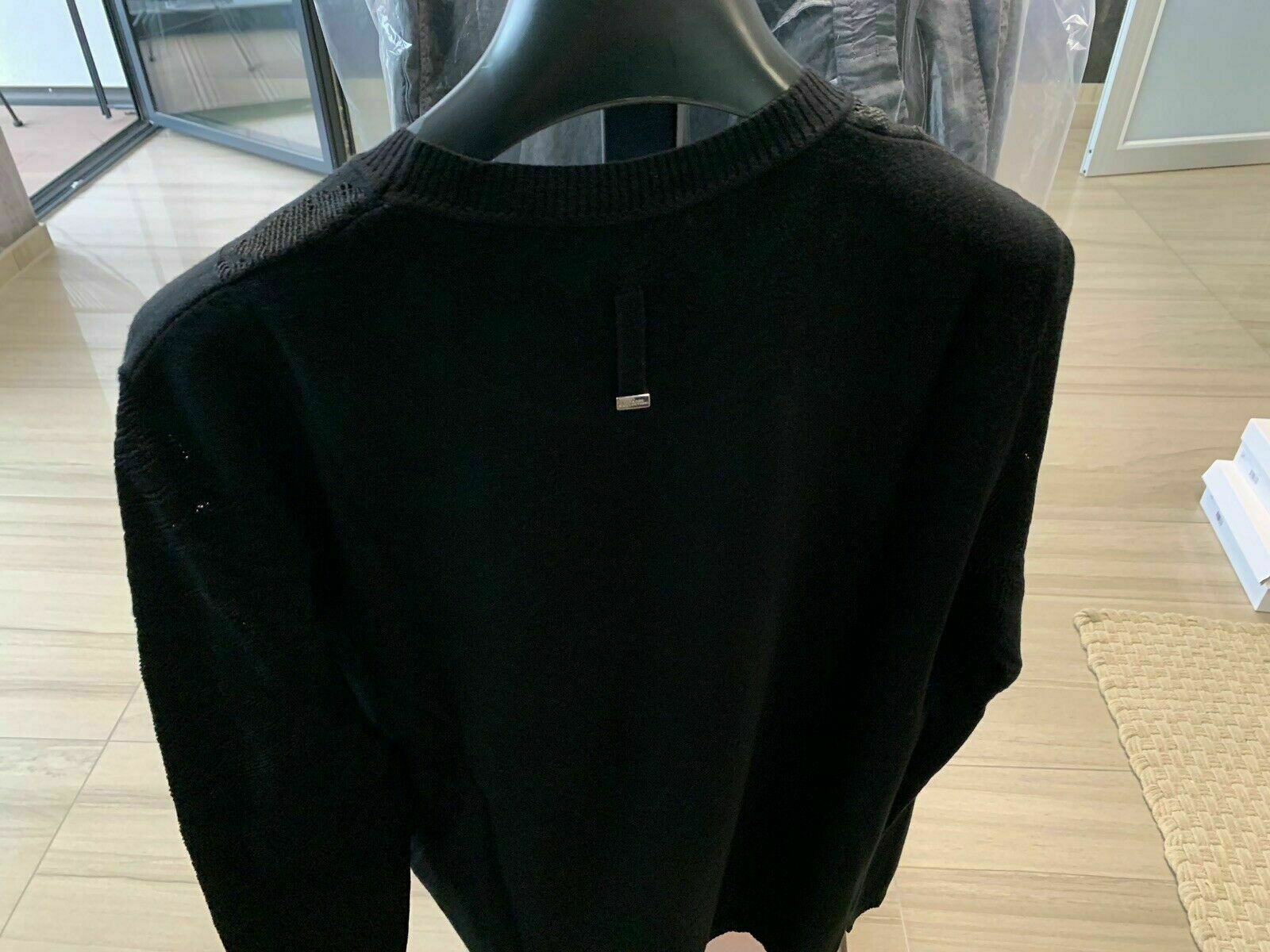 Pre-owned Versace Collection Iconic Logo Knitwear Strickpullover Jumper Pullover Xs In Black