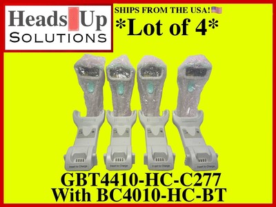 *LOT OF 4* GBT4410-HC-C277 Barcode Scanners with BC4410-HC-C277 Cradle!  AS-IS