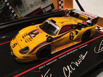 Fly Slot Car Ref 96037 Porsche 911 GY Evo Daytona Finale 2003 Steve McQueen.