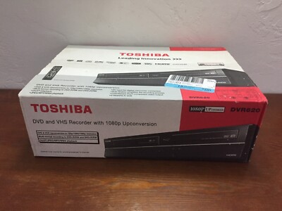 Toshiba DVR620 DVD & VCR Recorder Combo Player 1080p Upconversion HDMI - New