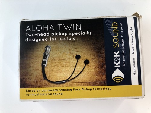 K&K Sound Aloha Twin Internal Dual Sensor Ukulele/Uke Pickup System w/Jack