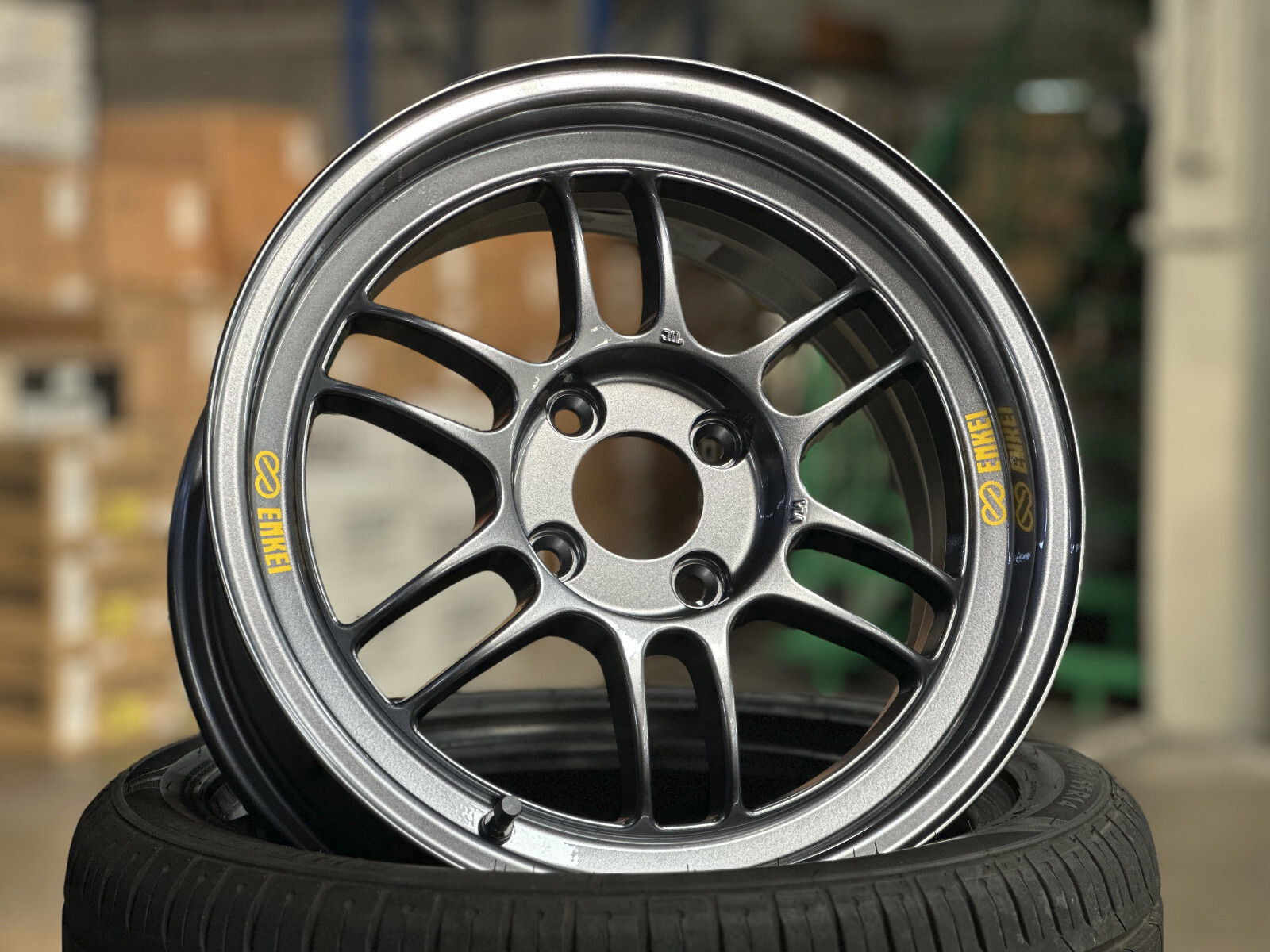 New 15x7J ENKEI RACING RPF1 JAPAN (4 wheel) 4x100 fit HONDA