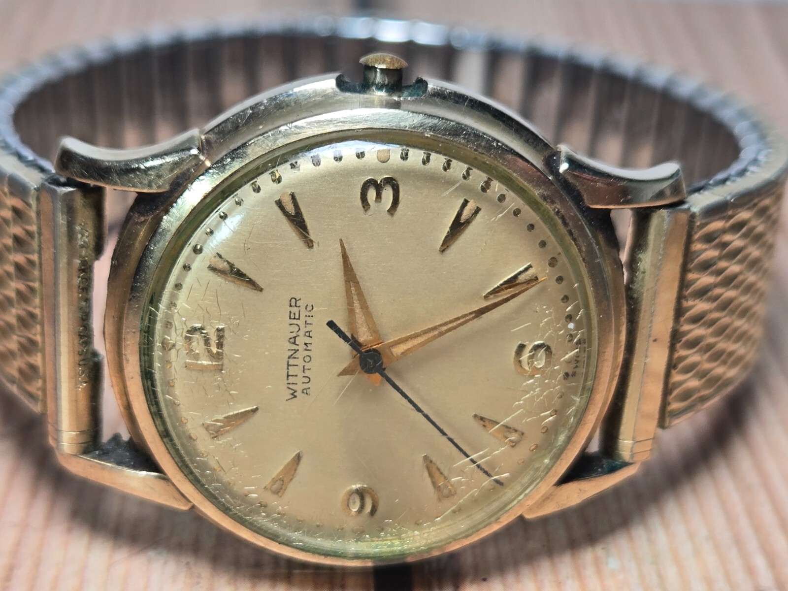 ★1950's★ ウィットナー　WITTNAUER　10K金張り　腕時計　メンズ アンティーク時計 | RIP CORD Vintage Line: 1950年