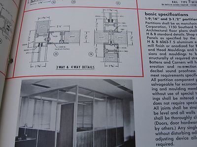 H & B Enterprise Corp. 1963 Catalog Asbestos Partitions  “Transitop” by J-M