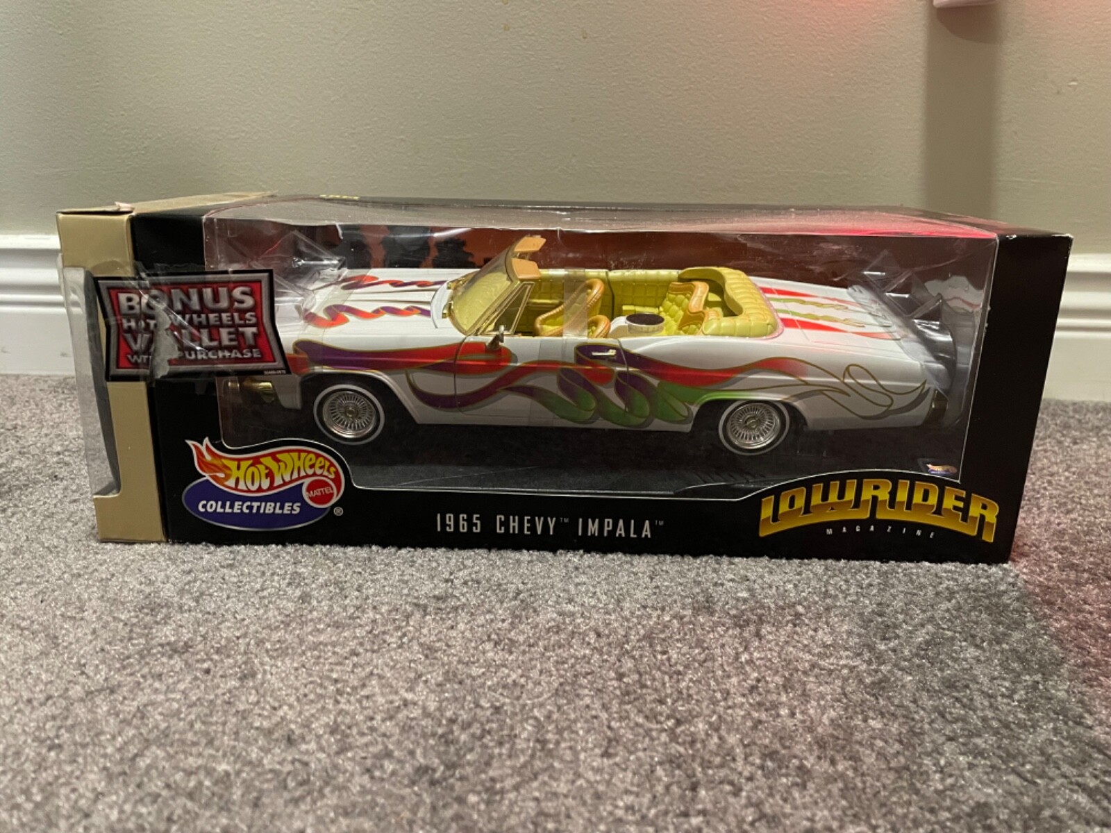 Lowrider 1965 Impala 1:18 Scale Die Cast Hot Wheels Lowrider 1965 Impala 1:18 Scale Die Cast Hot Wheels