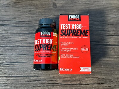 Force Factor Test x180 Supreme 45 Tablets November Exp 11/2025